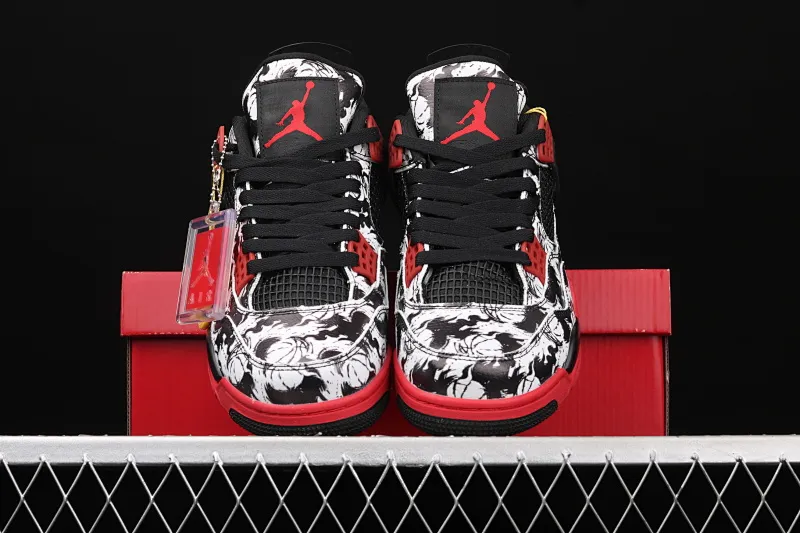 All categories Air Jordan Jordan series basketball shoes Air Jordan 4 G version Air Jordan 4 Tattoo AJ4 Joe 4 Tattoo Graffiti BQ0897-006